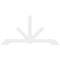 Ekena Millwork Vanguard Architectural Grade PVC Gable Bracket, 108"W x 54"H x 2"D x 6"F, 12/12 Pitch GBP108X54X0206VAN00 - alternate 5